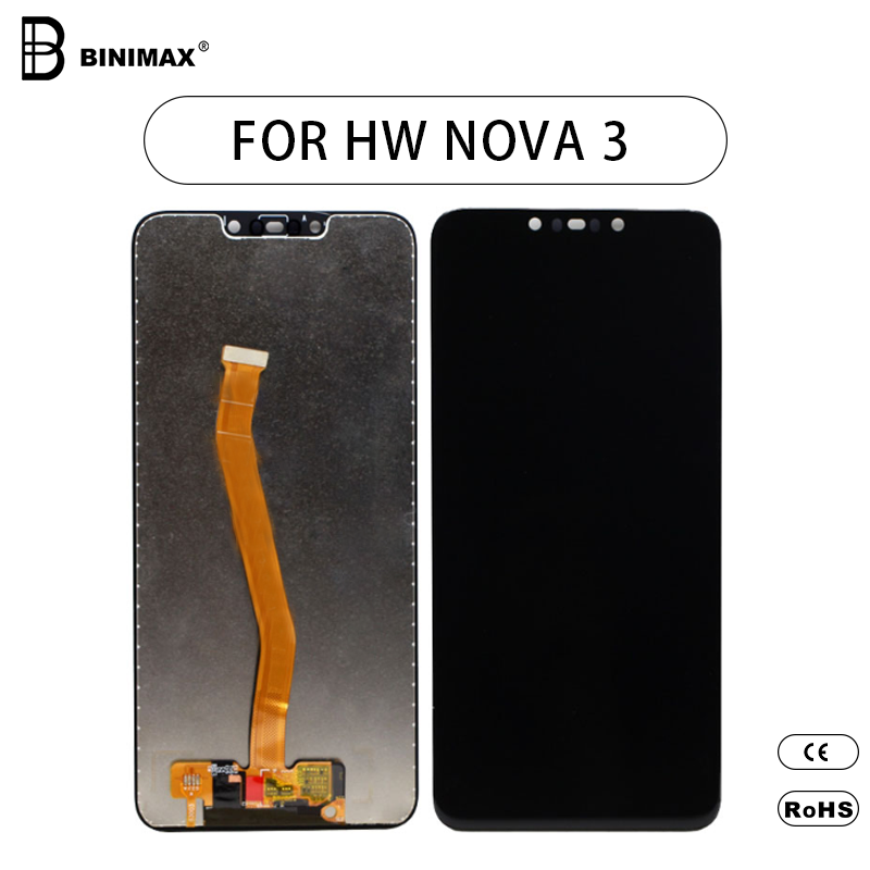 Tela de LCDs de telefonia móvel Binimax substituição do ecrã para HW Nova 3